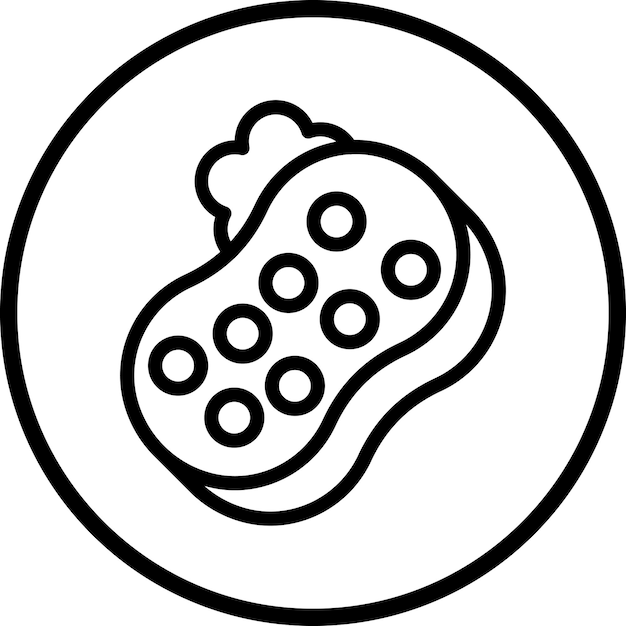 Diseño vectorial Estilo de icono de esponja
