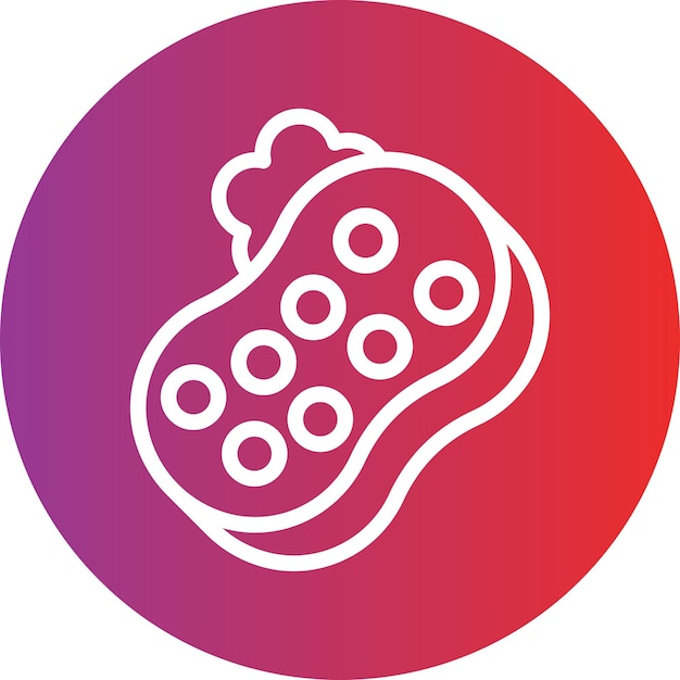 Diseño vectorial Estilo de icono de esponja