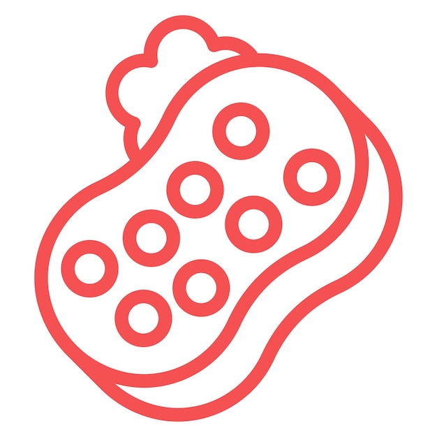Diseño vectorial Estilo de icono de esponja