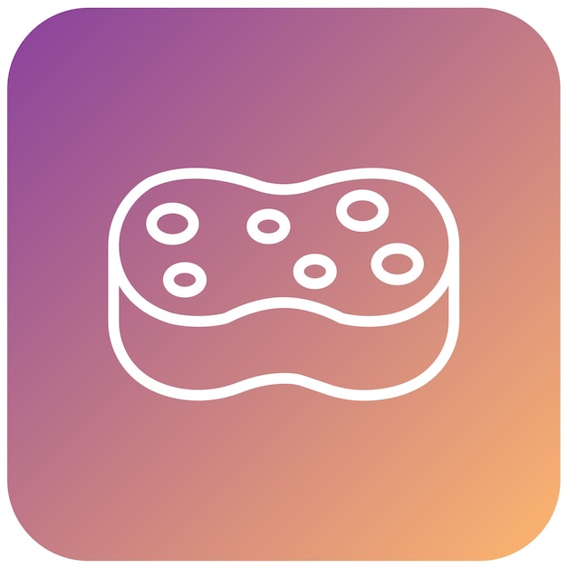 Diseño vectorial Estilo de icono de esponja