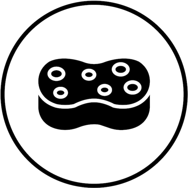 Diseño vectorial Estilo de icono de esponja
