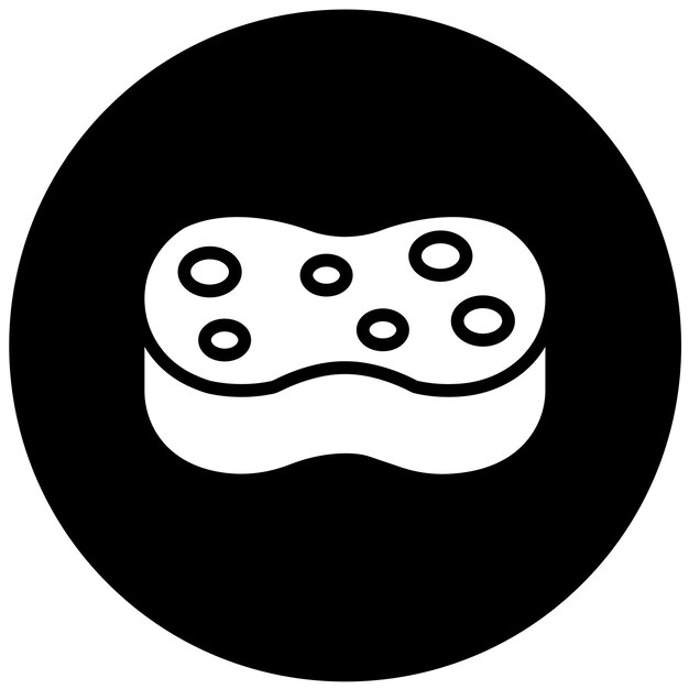 Diseño vectorial Estilo de icono de esponja