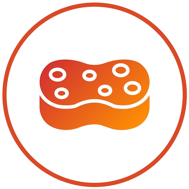 Diseño vectorial Estilo de icono de esponja
