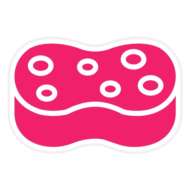 Diseño vectorial Estilo de icono de esponja