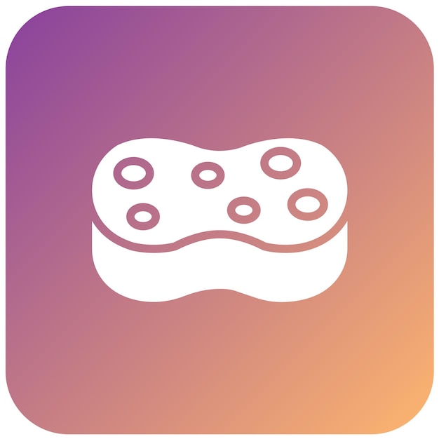 Diseño vectorial Estilo de icono de esponja