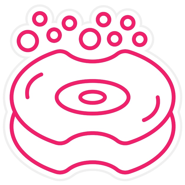 Diseño vectorial Estilo de icono de esponja