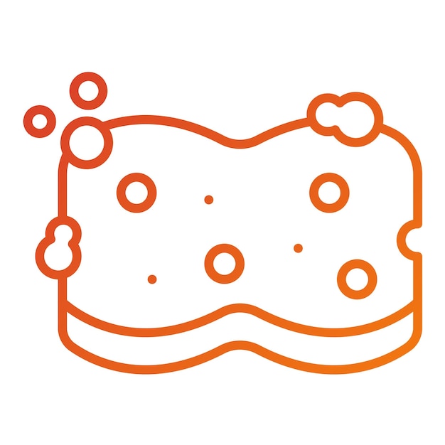Diseño vectorial Estilo de icono de esponja