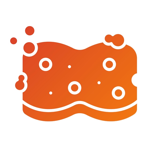Diseño vectorial Estilo de icono de esponja