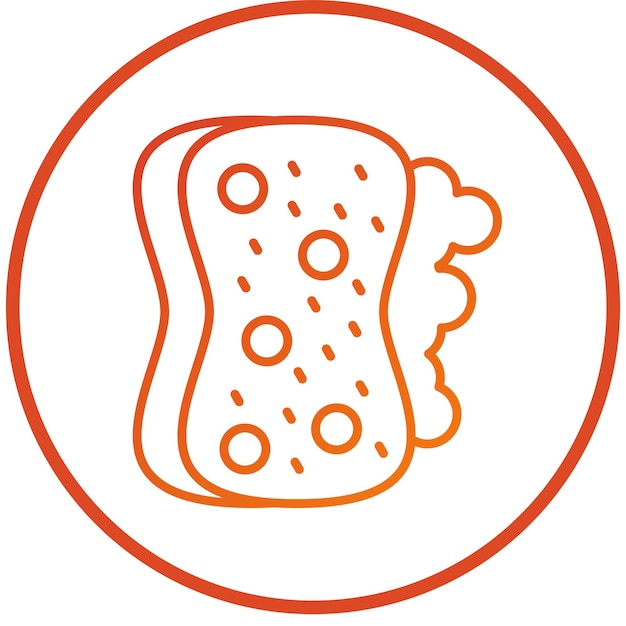 Diseño vectorial Estilo de icono de esponja