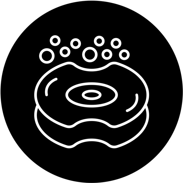 Diseño vectorial Estilo de icono de esponja