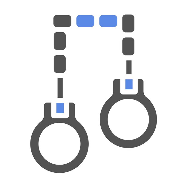 Diseño vectorial Estilo del icono de las esposas