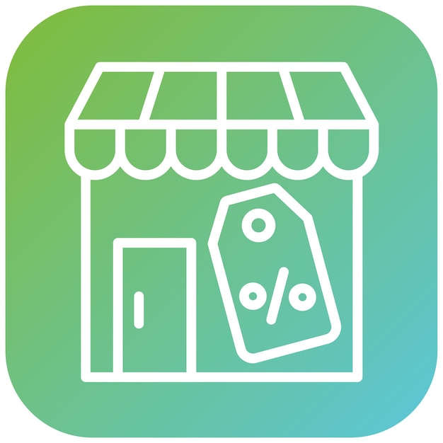 Diseño vectorial Estilo del icono de la esquina de descuento