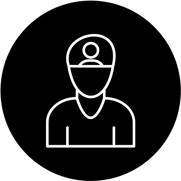 Diseño vectorial Estilo del icono de la esquizofrenia