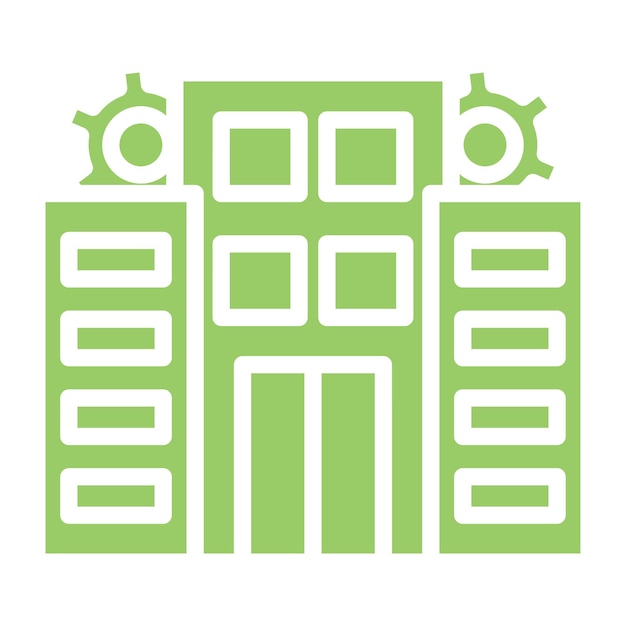 Diseño vectorial Estilo del icono del establecimiento principal