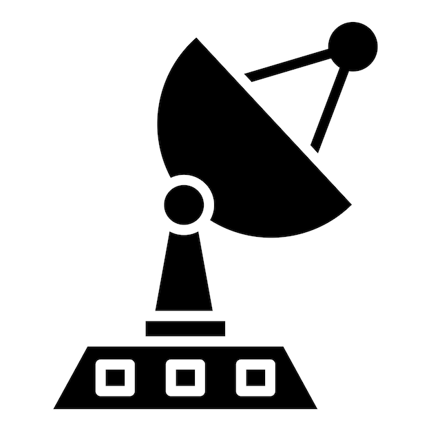 Vector diseño vectorial estilo del icono de la estación terrestre