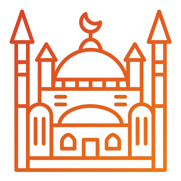 Vector diseño vectorial estilo de icono de estambul