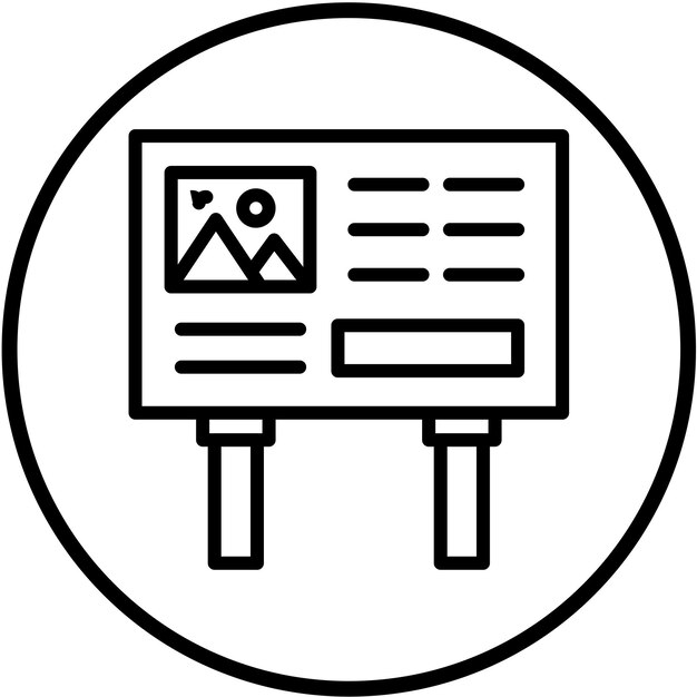 Diseño vectorial Estilo del icono del estandarte de bienestar