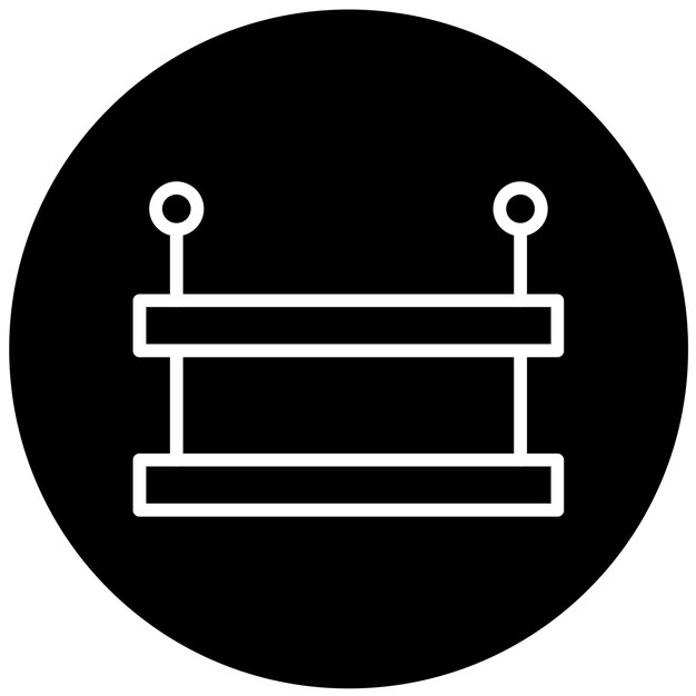 Diseño vectorial Estilo de icono de estantería montada en la pared