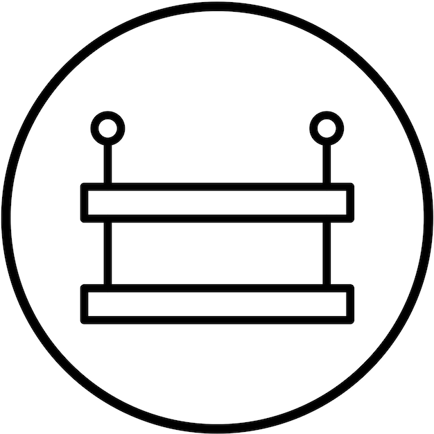 Diseño vectorial Estilo de icono de estantería montada en la pared