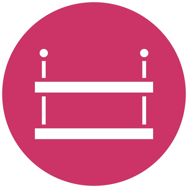 Diseño vectorial Estilo de icono de estantería montada en la pared