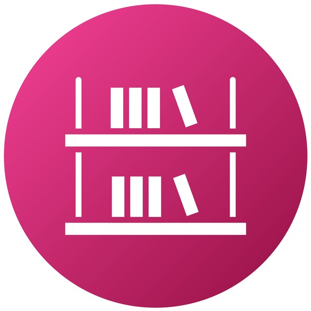 Diseño vectorial Estilo de icono de estantería rústica