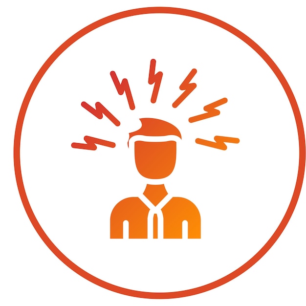 Diseño vectorial Estilo de icono de estigma