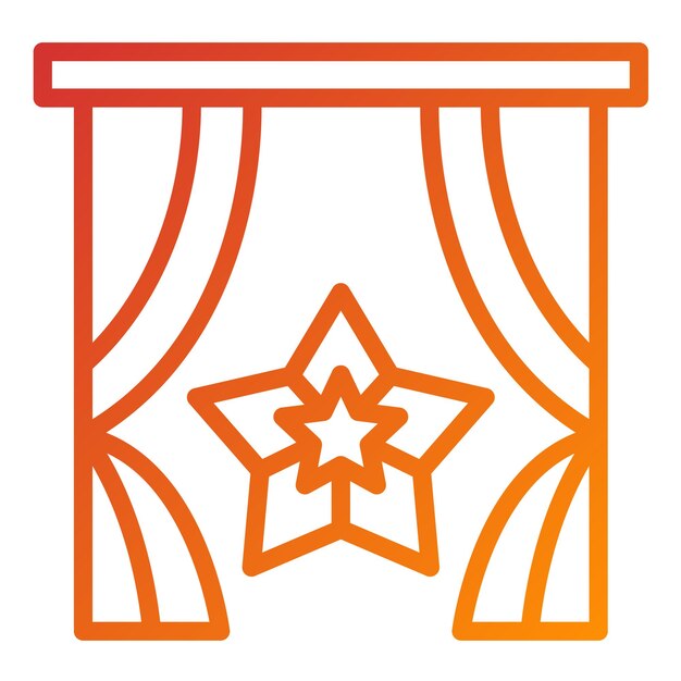 Diseño vectorial Estilo de icono de estrella festiva