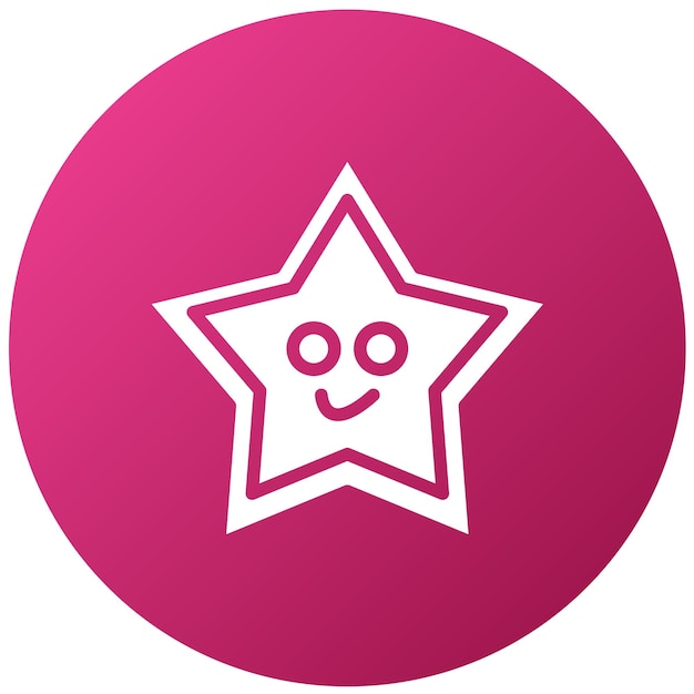 Diseño vectorial Estilo del icono de la estrella de mar