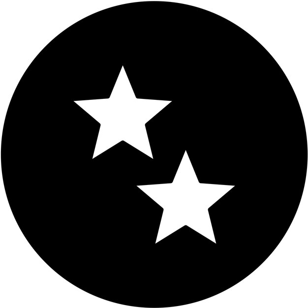 Diseño vectorial Estilo del icono de la estrella