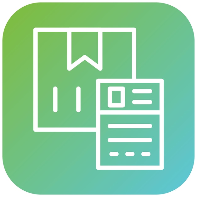 Diseño vectorial Estilo del icono de la etiqueta de envío