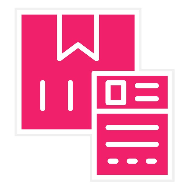Diseño vectorial Estilo del icono de la etiqueta de envío