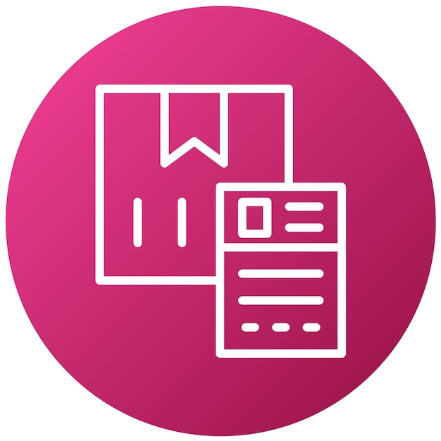 Diseño vectorial Estilo del icono de la etiqueta de envío