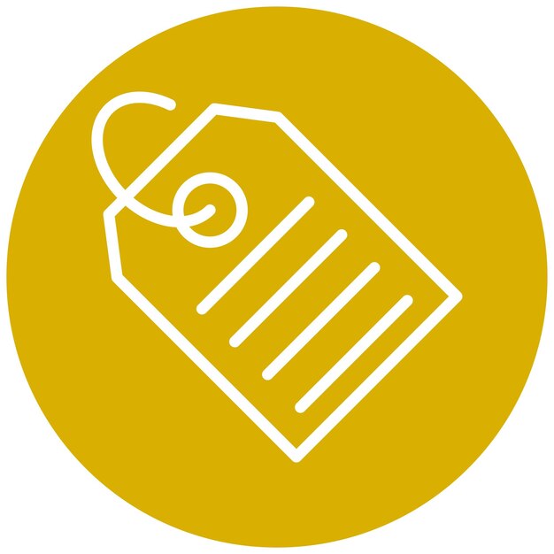 Diseño vectorial Estilo del icono de la etiqueta de precio
