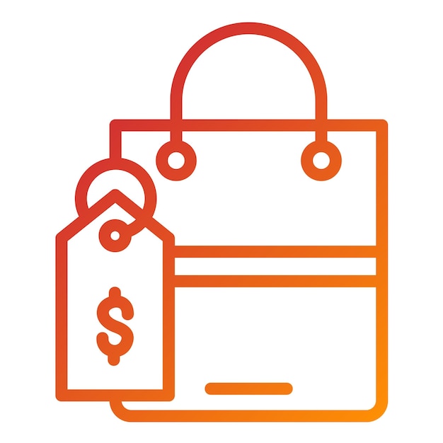 Diseño vectorial Estilo del icono de la etiqueta de precio