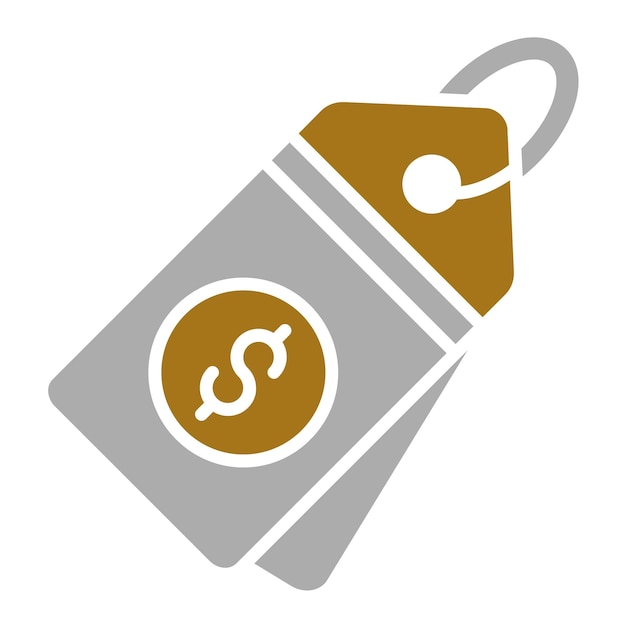 Diseño vectorial Estilo del icono de la etiqueta de precio