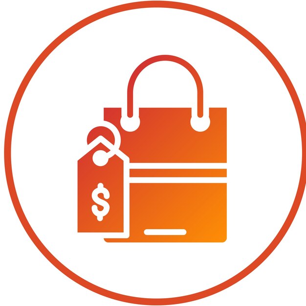 Diseño vectorial Estilo del icono de la etiqueta de precio