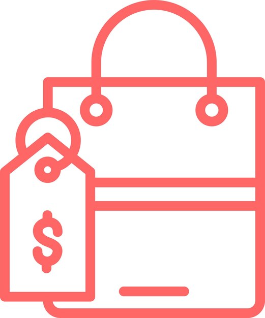 Diseño vectorial Estilo del icono de la etiqueta de precio