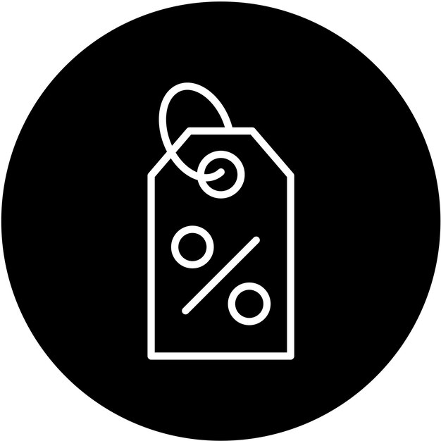 Diseño vectorial Estilo del icono de la etiqueta de precio
