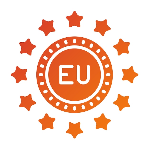 Diseño vectorial Estilo de icono Eu
