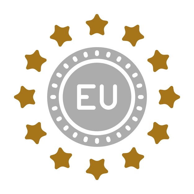 Diseño vectorial Estilo de icono Eu
