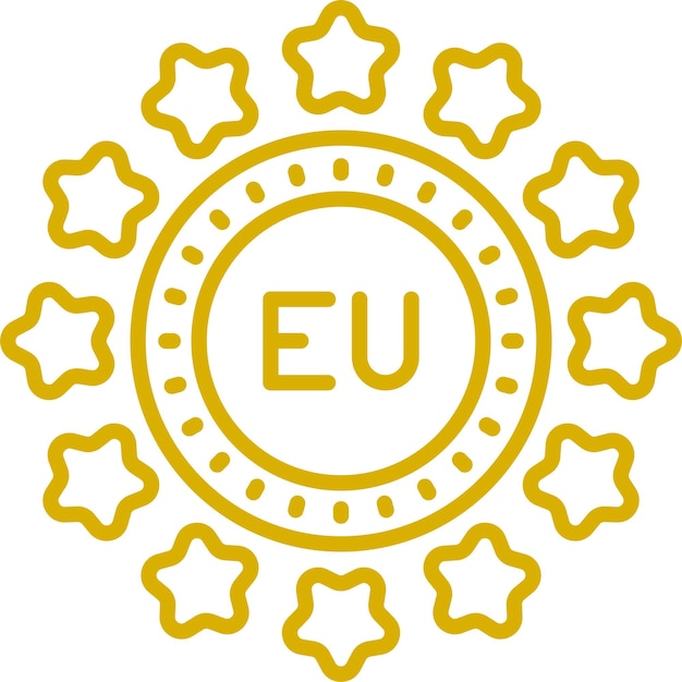 Diseño vectorial Estilo de icono Eu