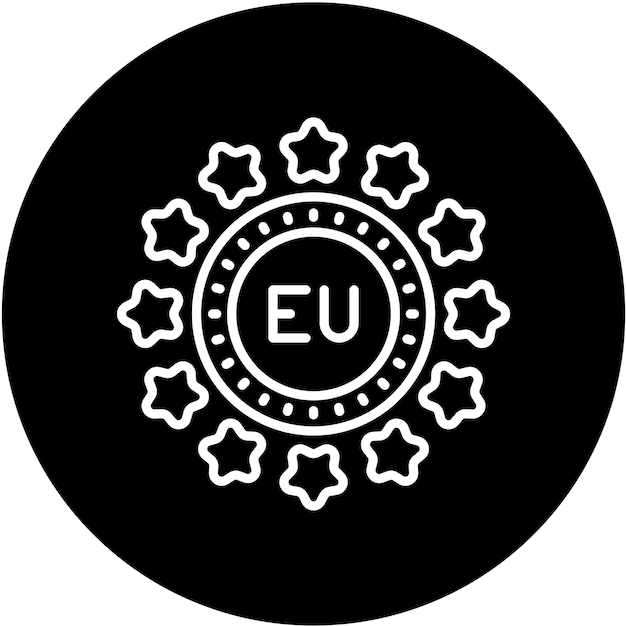 Diseño vectorial Estilo de icono Eu