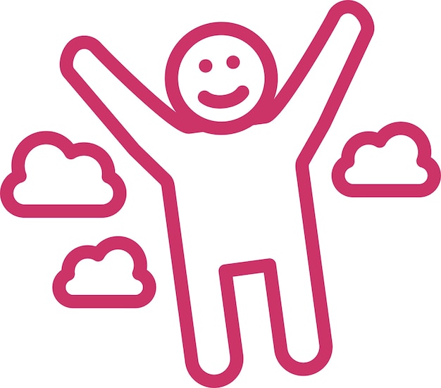 Diseño vectorial Estilo de icono de Euforia