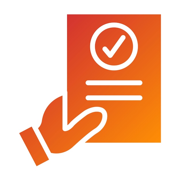 Diseño vectorial Estilo del icono de evaluación del maestro