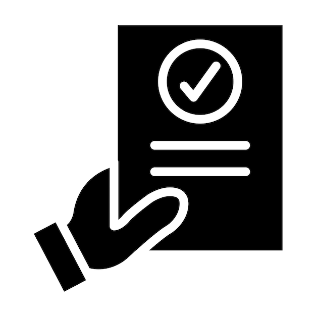Diseño vectorial Estilo del icono de evaluación del maestro
