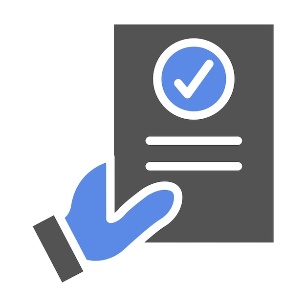Diseño vectorial Estilo del icono de evaluación del maestro