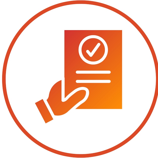 Diseño vectorial Estilo del icono de evaluación del maestro