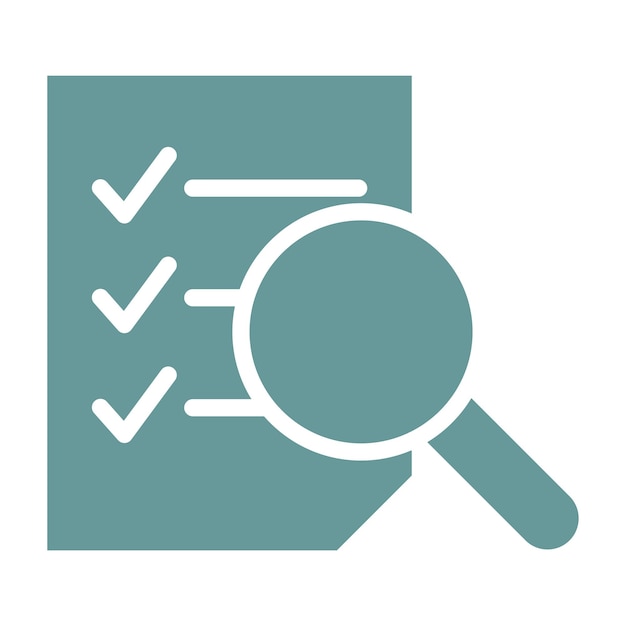 Diseño vectorial Estilo del icono de evaluación del maestro