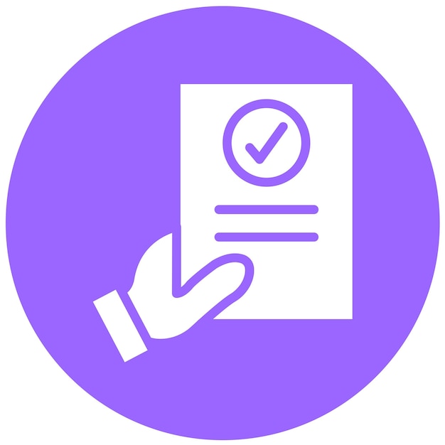 Diseño vectorial Estilo del icono de evaluación del maestro