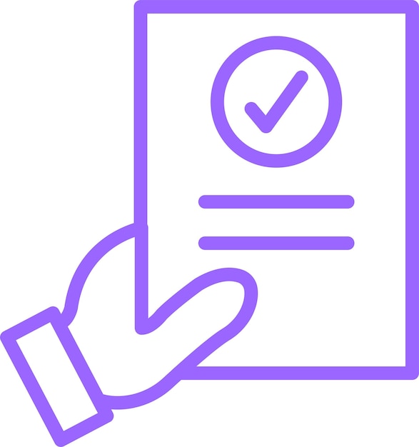 Diseño vectorial Estilo del icono de evaluación del maestro